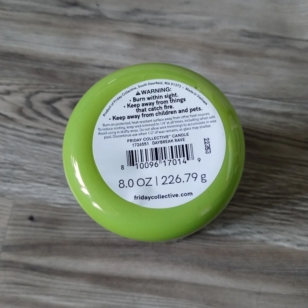 Friday Collective Daybreak Rave Candle 8 oz - 3 qty